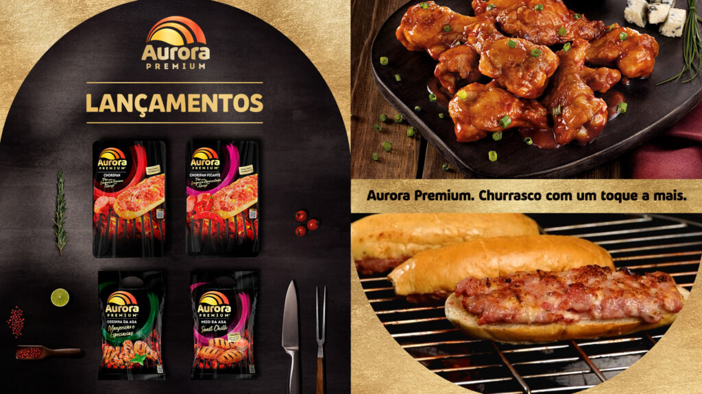 Os produtos da marca Aurora Premium são desenvolvidos para oferecer experiências de consumo diferenciadas para o churrasco e refeições especiais